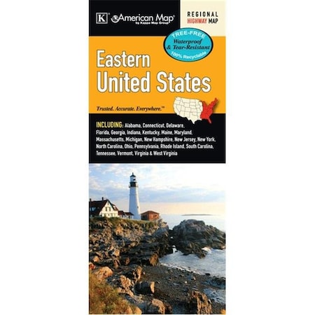 Universal Map Group Llc Universal Map 11065 United States Eastern Waterproof Map 11065